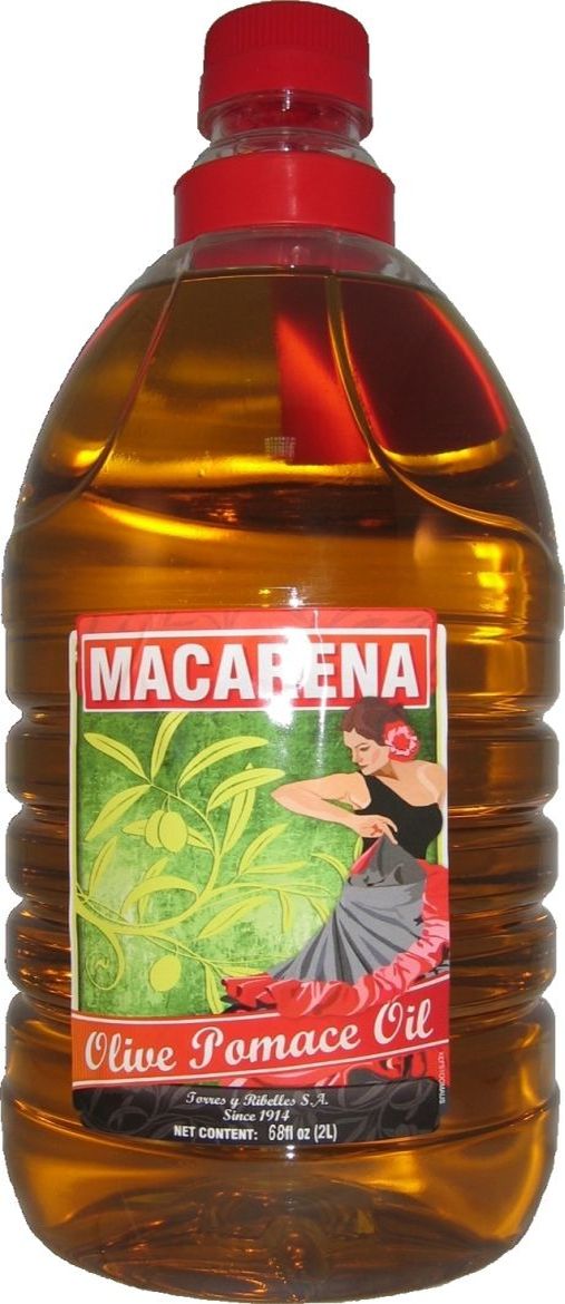 Caja de 6 botellas PET de 2 L de aceite de orujo de oliva MACARENA