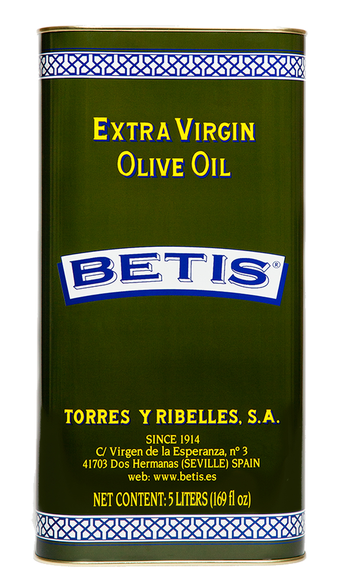 Case of 4 tins of 5 L of BETIS extra virgin olive oil