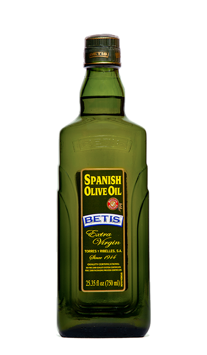 Case of 12 glass bottles of 750 ml of BETIS extra virgin olive oil
