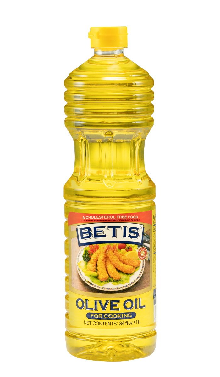 Caja de 12 botellas PET de 1 L de aceite de oliva BETIS 