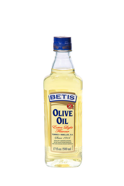 Caja de 12 botellas vidrio de 500 ml de aceite de oliva BETIS 