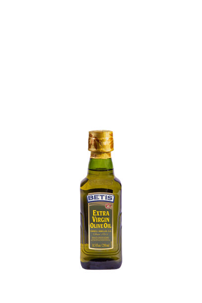 Caja de 24 botellas vidrio de 250 ml de aceite de oliva virgen extra BETIS